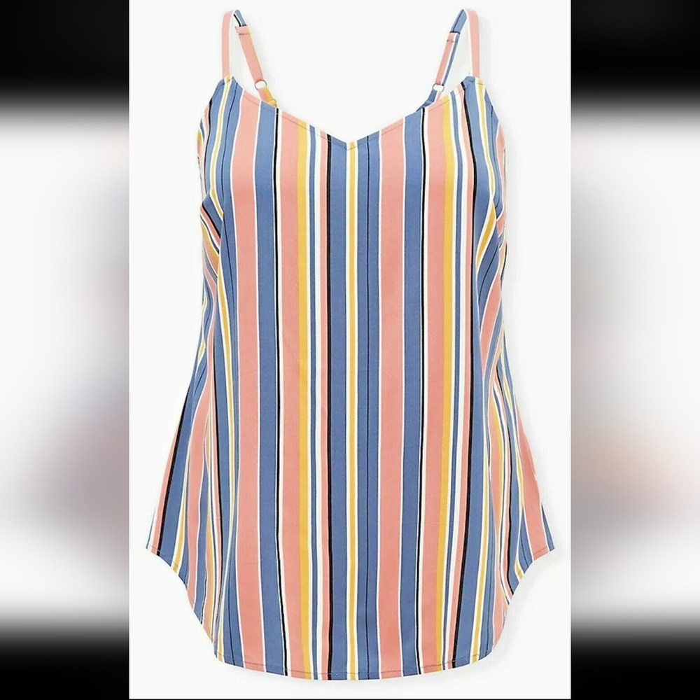 Torrid Multicolor Striped Camisole